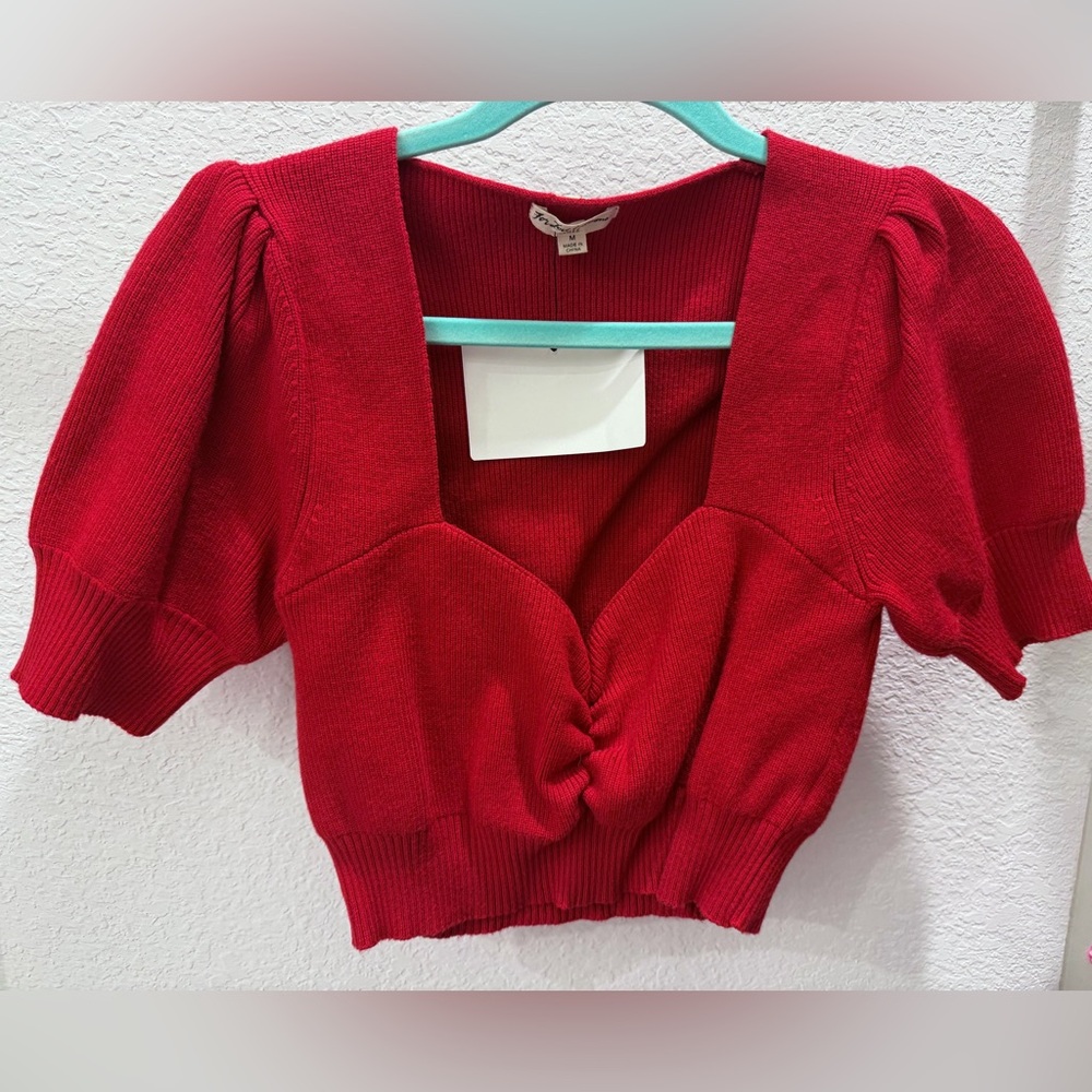 For Love And Lemons Red Crop Top